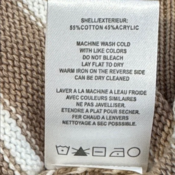 Vigoss Short Sleeve Nautical Stripe Sweater. Size L - Picture 8 of 13